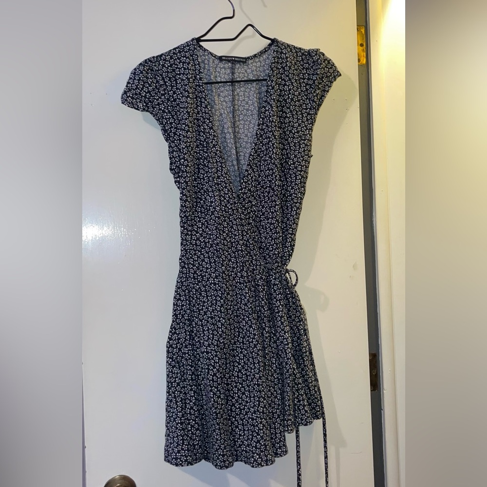 Floral tie/wrap dress